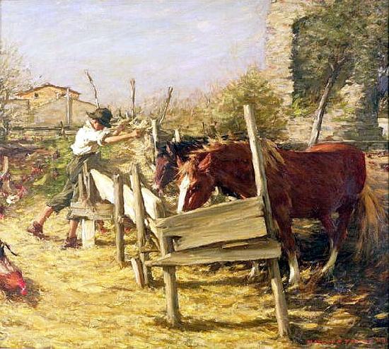 Henry Herbert La Thangue The Appian Way France oil painting art